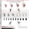 Service Caster 5 Inch 316SS Red Poly Swivel 1-7/8 Inch Expanding Stem Caster Lock Brake SCC SCC-SS316TTLEX20S514-PPUB-RED-178 - alternate 2